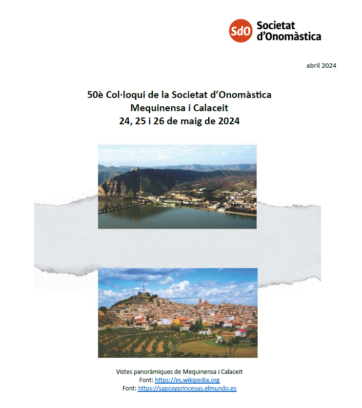 cartel societat onomàstica
